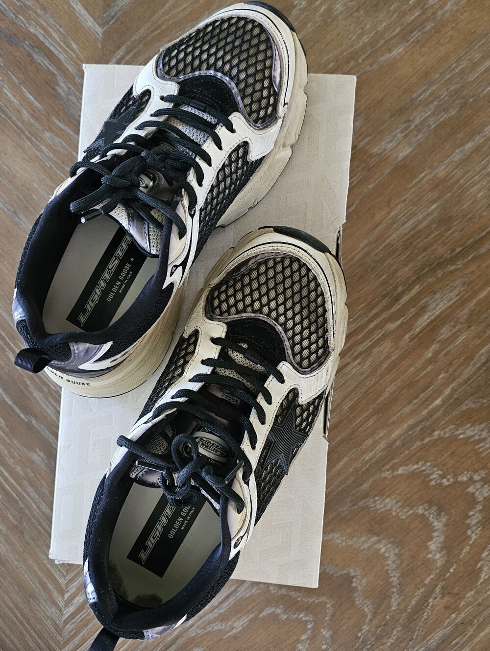 Goldengoose Women's Lightstar Net Running Sneakers Size 39